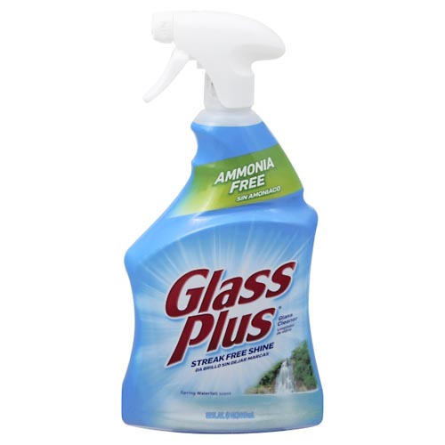 Image for Glass Plus Glass Cleaner, Spring Waterfall Scent,32oz from Gloyer's Pharmacy