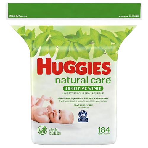 Image for Huggies Wipes, Sensitive,184ea from Gloyer's Pharmacy