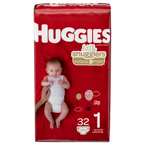 Image for Huggies Diapers, Disney Baby, 1 (Up to 14 lb),32ea from Gloyer's Pharmacy