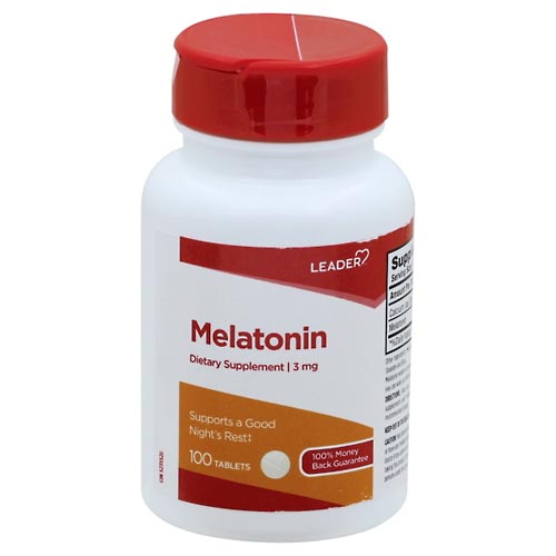 Image for Leader Melatonin, 3 mg, Tablets,100ea from Gloyer's Pharmacy