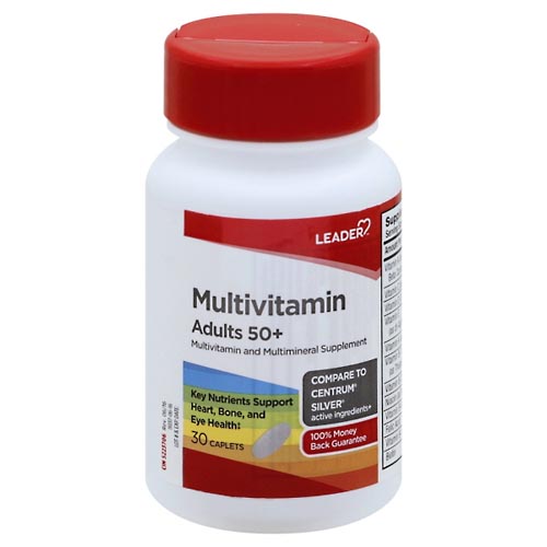 Image for Leader Multivitamin, Adults 50+, Caplets,30ea from Gloyer's Pharmacy