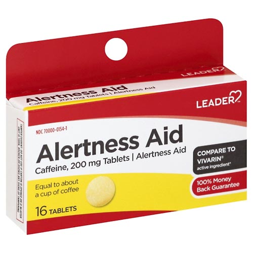 Image for Leader Alertness Aid, Tablets,16ea from Gloyer's Pharmacy