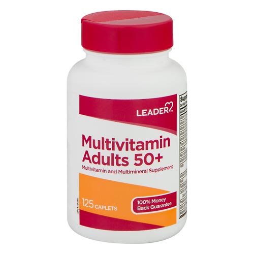 Image for Leader Multivitamins, Adults 50+, Caplets,125ea from Gloyer's Pharmacy