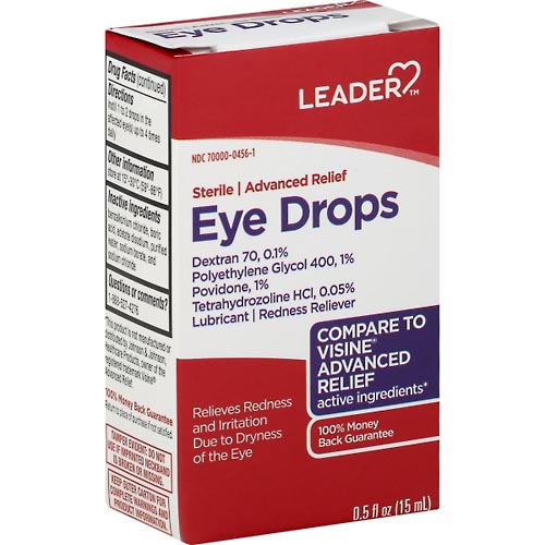 Image for Leader Eye Drops, Advanced Relief,0.5oz from Gloyer's Pharmacy