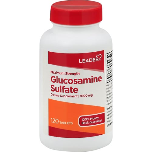 Image for Leader Glucosamine Sulfate, Maximum Strength, 1000 mg, Tablets,120ea from Gloyer's Pharmacy