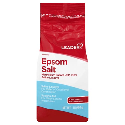 Image for Leader Epsom Salt,1lb from Gloyer's Pharmacy
