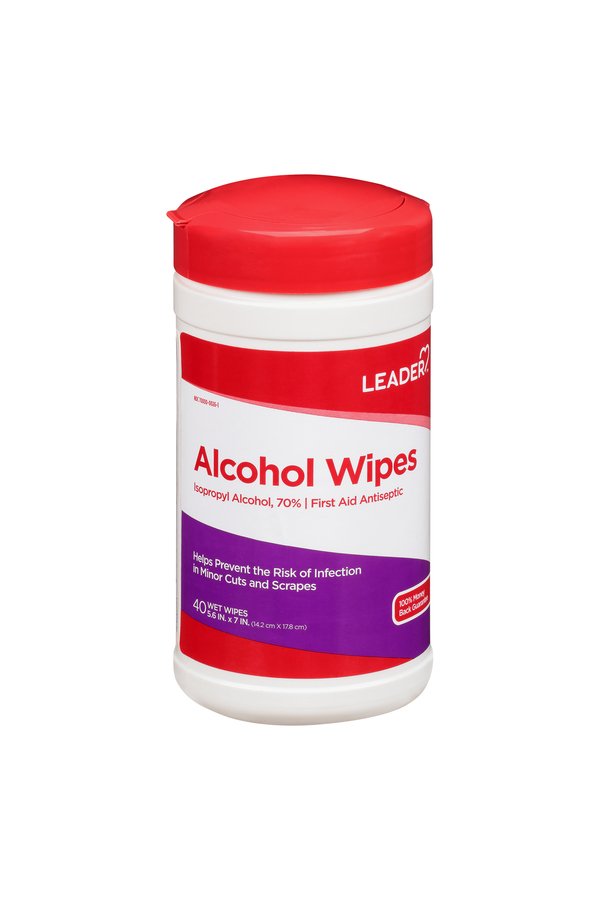 Image for Leader Alcohol Wipes,40ea from Gloyer's Pharmacy