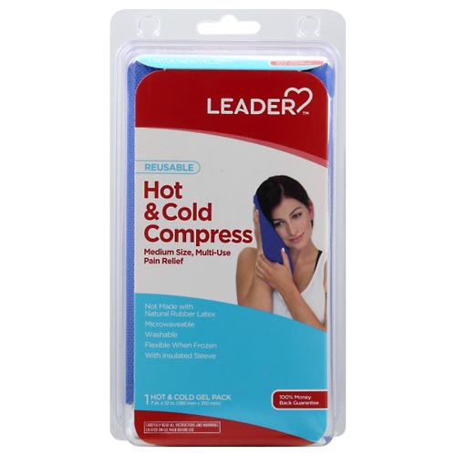 Image for Leader Hot & Cold Compress, Reusable, Medium Size,1ea from Gloyer's Pharmacy