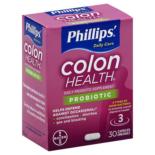 Image for Phillips Probiotic Supplement, Daily, Colon Health, Capsules ,30ea from Gloyer's Pharmacy