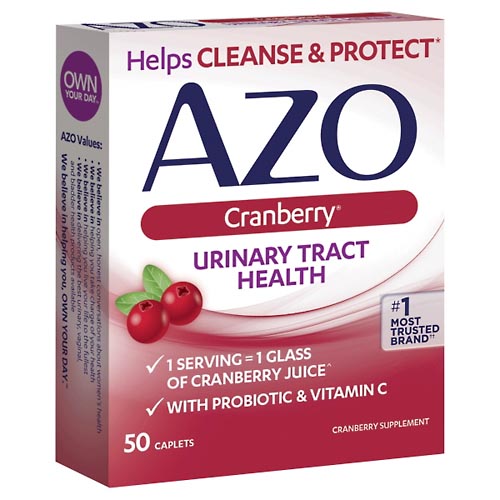 Image for Azo Urinary Tract Health, Cranberry, Caplets,50ea from Gloyer's Pharmacy
